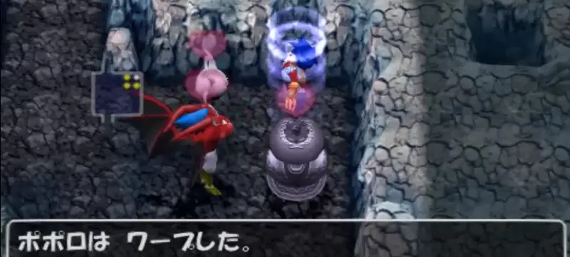 トルネコ3のルーラの指輪によるワープ効果